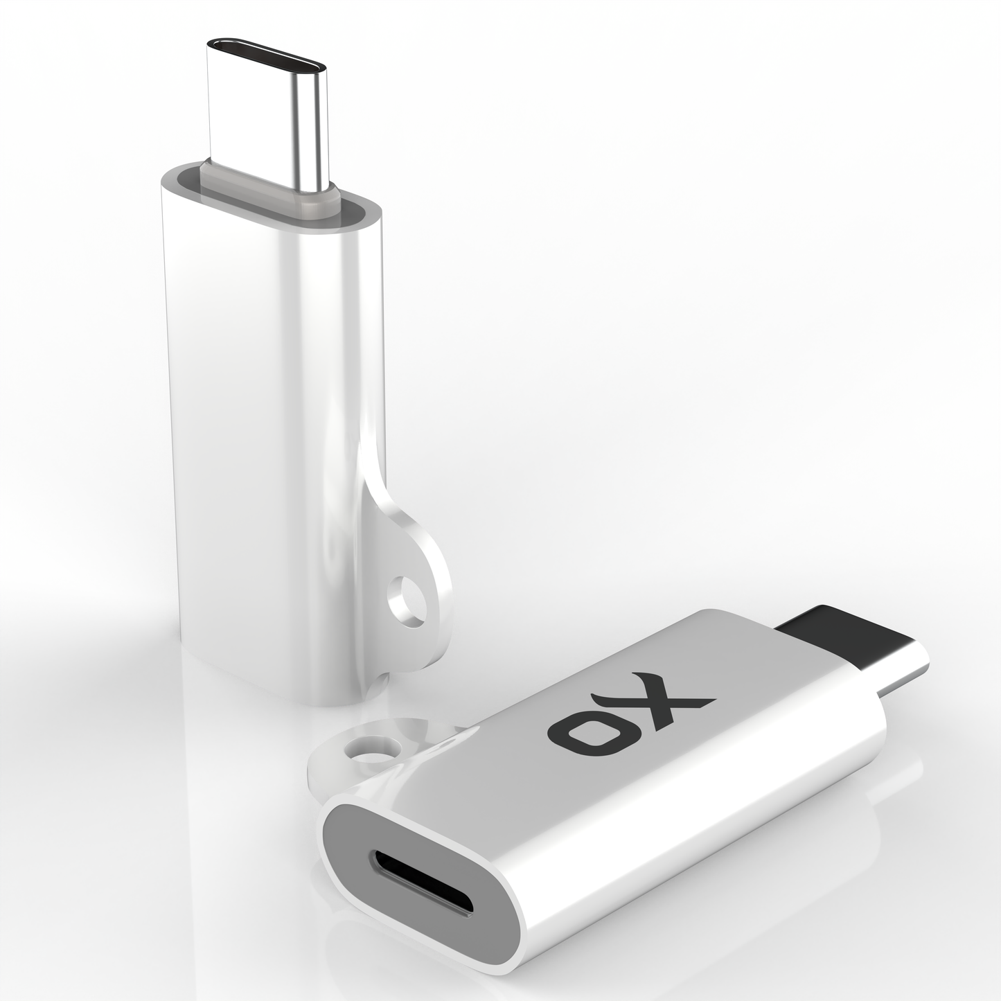 Ox Power - 35W Lightning to USB C Adapter iOS Female Lightning to Male USB C (2-Pack)