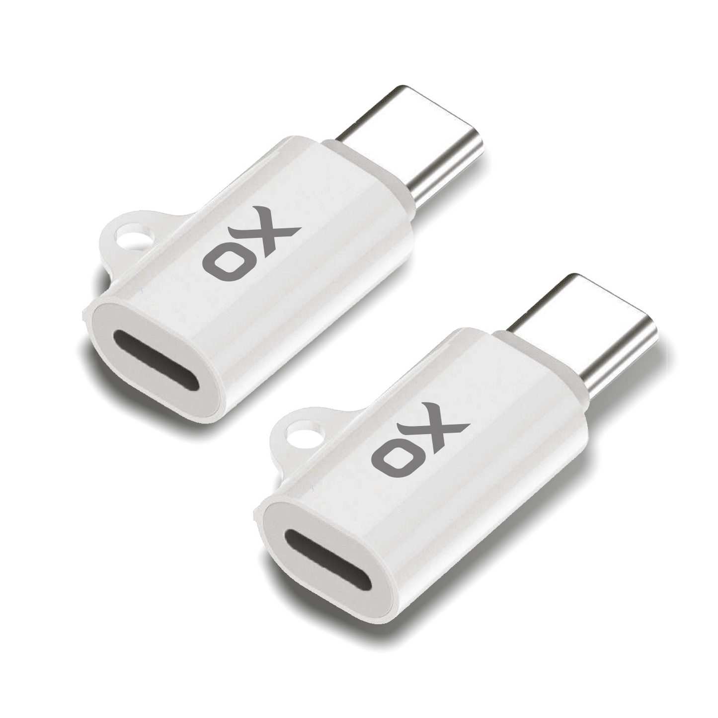 Ox Power - 35W Lightning to USB C Adapter iOS Female Lightning to Male USB C (2-Pack)