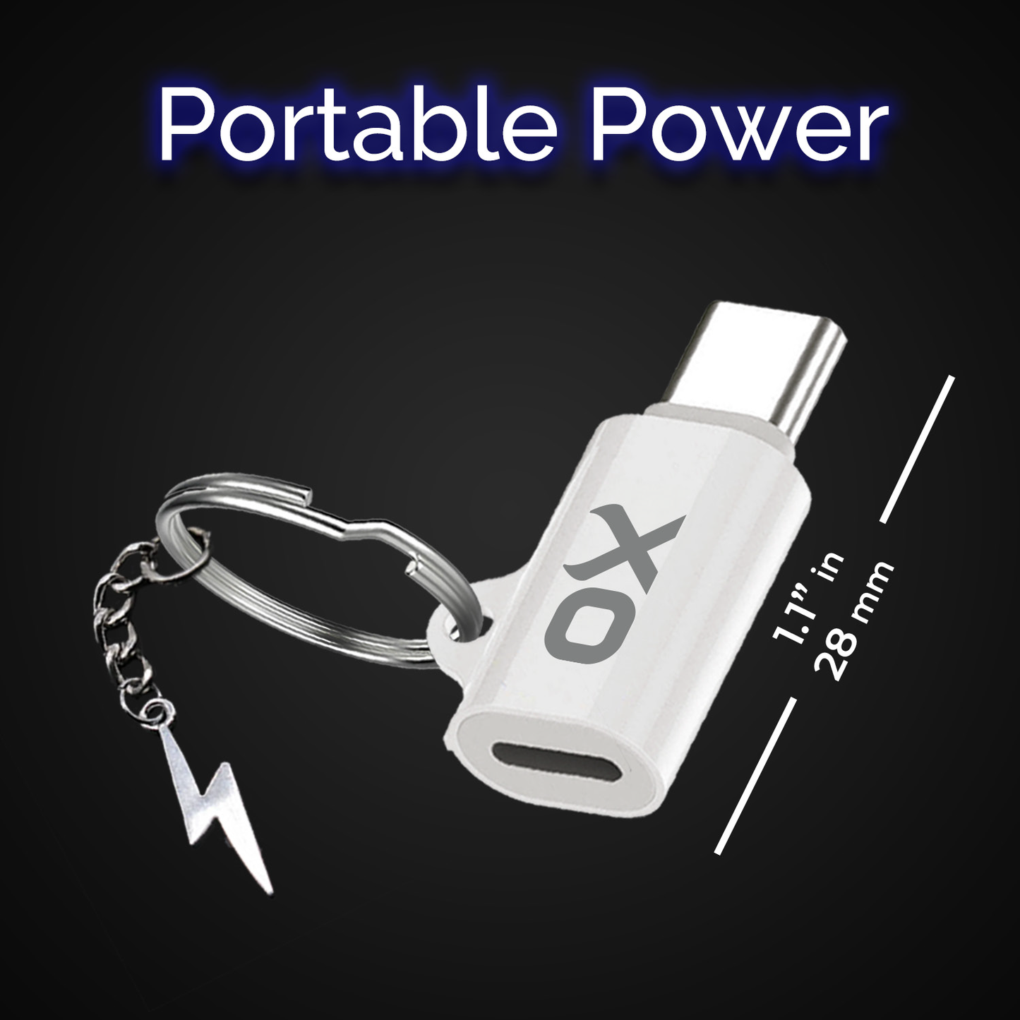 Ox Power - 35W Lightning to USB C Adapter iOS Female Lightning to Male USB C (2-Pack)